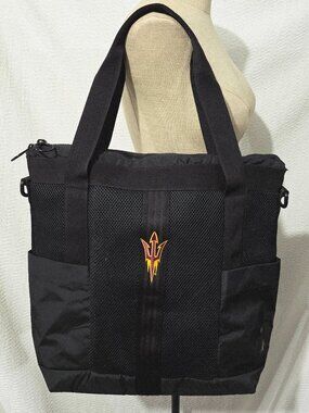 New Adidas Women's All Me ToteBlack Zip Bag Arizona State University